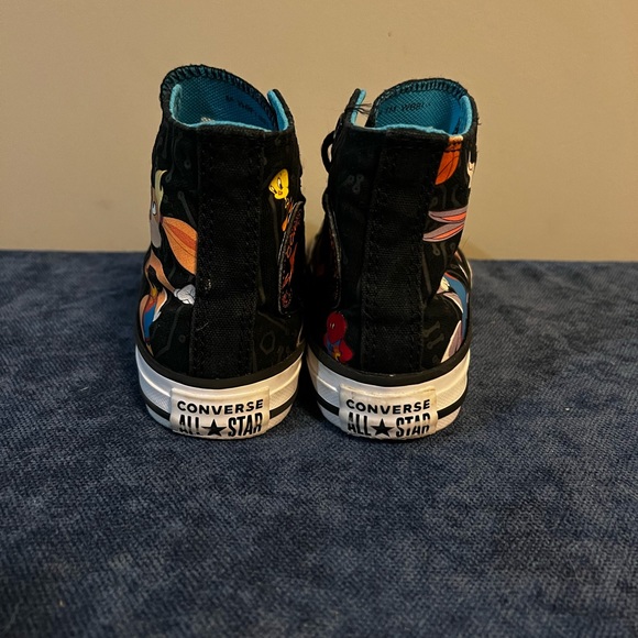 Converse Boys CT All Star High Space Jam 372486F Black Casual Shoes Youth Size11 - Picture 6 of 6